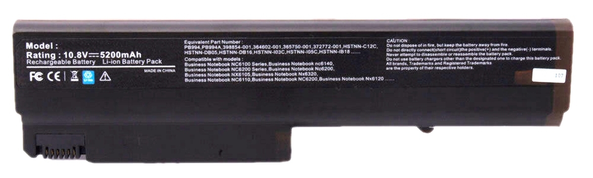 Bateria Portatil HP Business Notebook NC6100 HSTNN-C12C